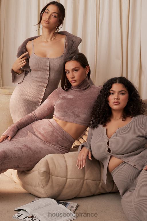 House of CB suri rose - top court en chenille N888H688 vêtements
