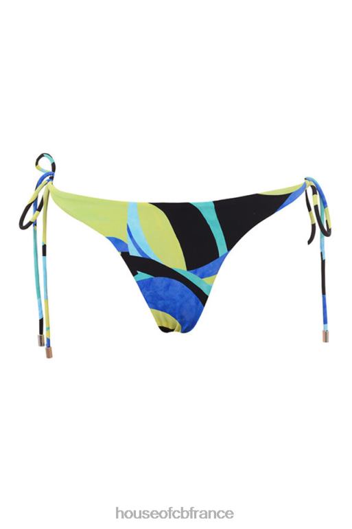 House of CB bikini dos nu isla grande bleu vert N888H1243 vêtements