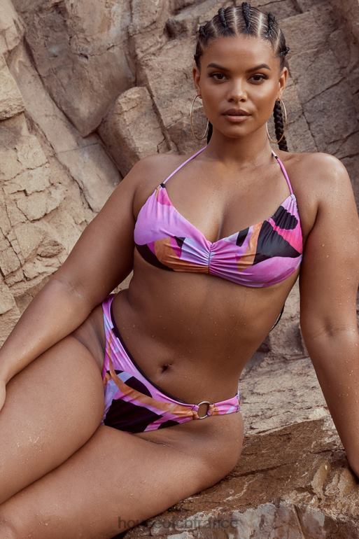 House of CB bikini licou noir rose cala N888H1242 vêtements