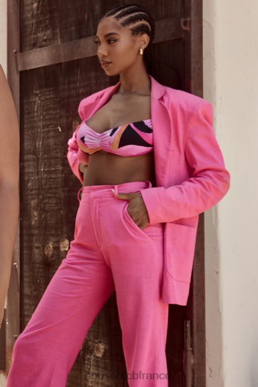 House of CB bikini licou noir rose cala N888H1242 vêtements