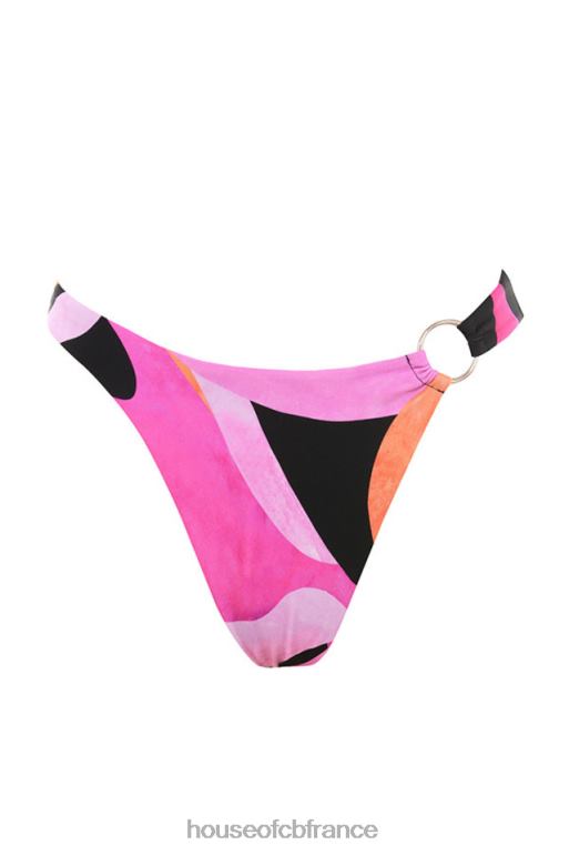 House of CB bikini licou noir rose cala N888H1242 vêtements