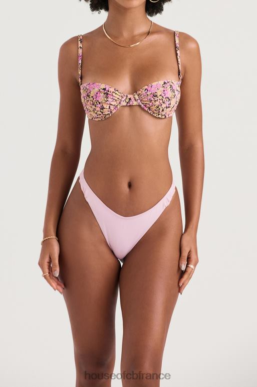 House of CB bas de bikini froncé à fleurs de Delphi N888H1206 vêtements