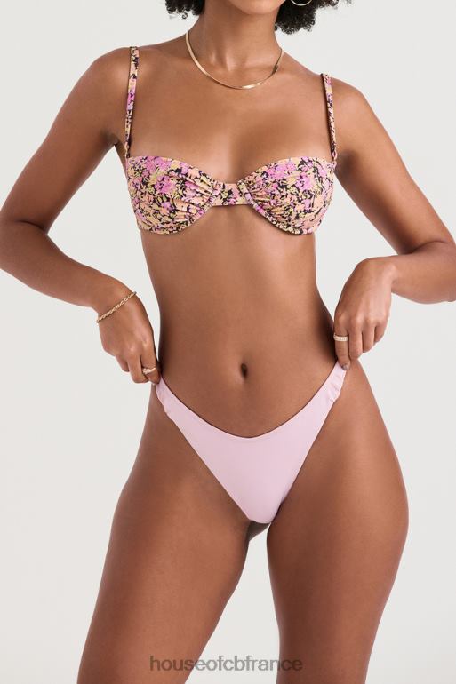 House of CB bas de bikini froncé à fleurs de Delphi N888H1206 vêtements