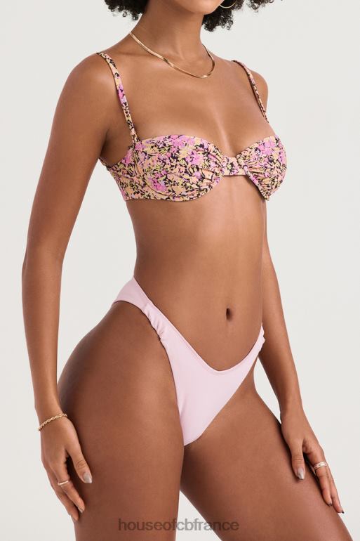 House of CB bas de bikini froncé à fleurs de Delphi N888H1206 vêtements