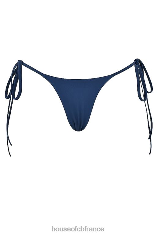 House of CB bas de bikini santorini bleu profond noué sur les côtés N888H1187 vêtements