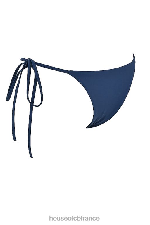House of CB bas de bikini santorini bleu profond noué sur les côtés N888H1187 vêtements