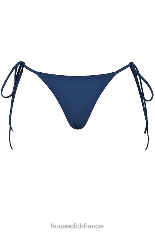 House of CB bas de bikini santorini bleu profond noué sur les côtés N888H1187 vêtements