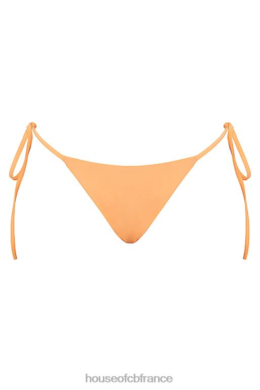 House of CB bas de bikini santorini orange clair noué sur les côtés N888H1184 vêtements