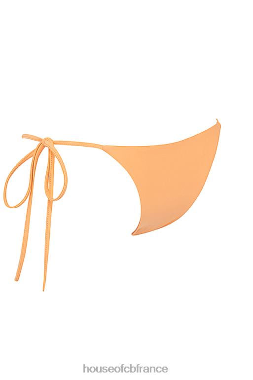 House of CB bas de bikini santorini orange clair noué sur les côtés N888H1184 vêtements