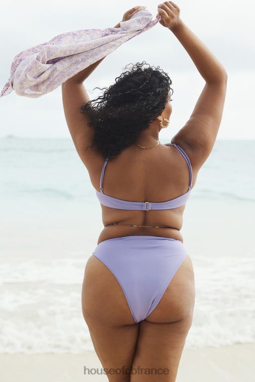 House of CB bas de bikini taille haute violet mykonos N888H1235 vêtements