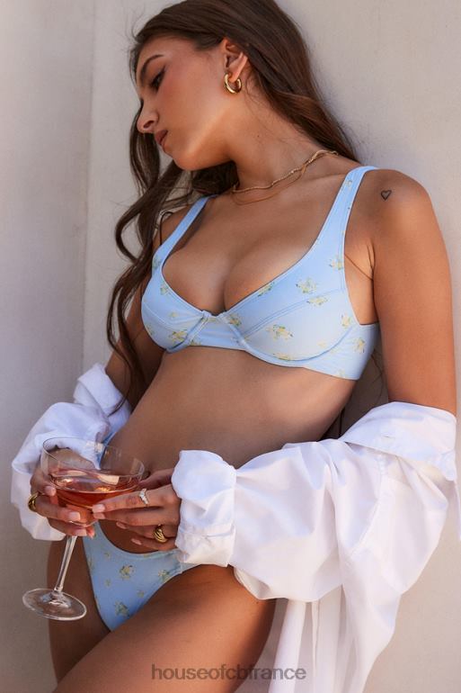 House of CB bikini à imprimé floral bleu bébé mariposa N888H1238 vêtements