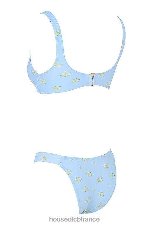 House of CB bikini à imprimé floral bleu bébé mariposa N888H1238 vêtements