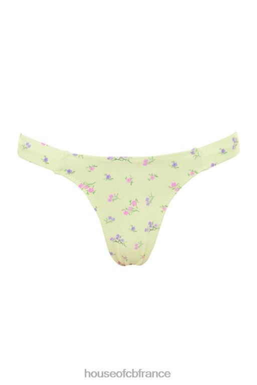 House of CB bikini à imprimé floral citron Mariposa N888H1247 vêtements