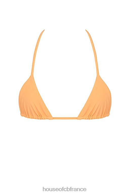 House of CB haut de bikini dos nu orange clair tropez N888H1183 vêtements