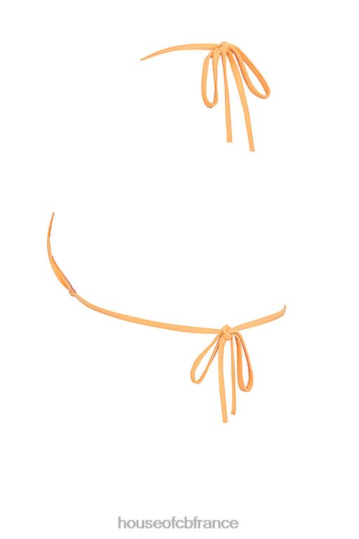 House of CB haut de bikini dos nu orange clair tropez N888H1183 vêtements