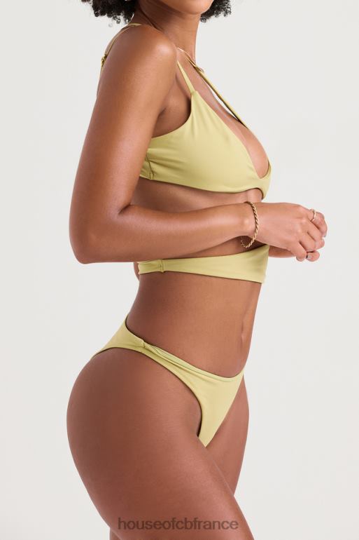 House of CB Lafayette - Maillot de bain asymétrique à découpes olive N888H1220 vêtements