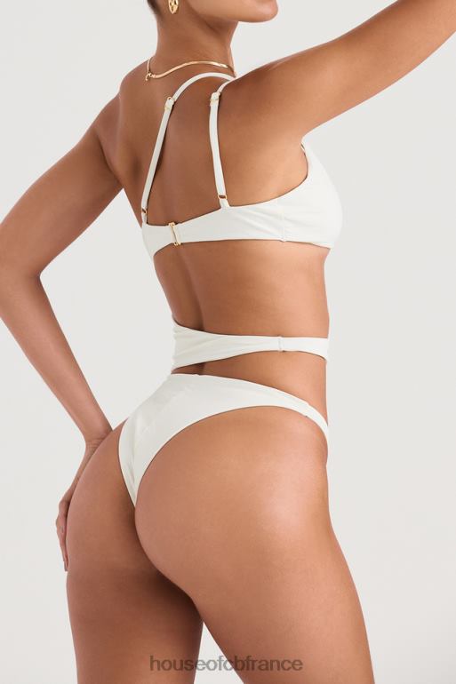 House of CB Lafayette - Maillot de bain asymétrique ivoire à découpes N888H1221 vêtements