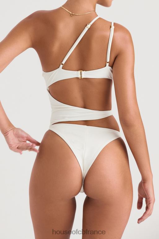 House of CB Lafayette - Maillot de bain asymétrique ivoire à découpes N888H1221 vêtements