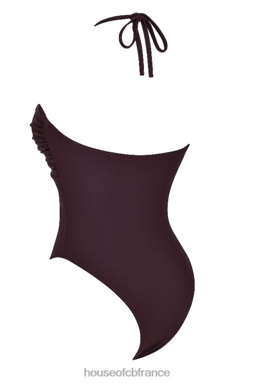 House of CB maillot de bain froncé aruba cacao N888H1180 vêtements