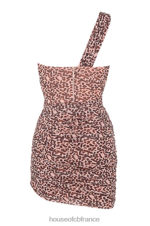House of CB Clementine - Robe courte découpée à imprimé animal N888H583 vêtements