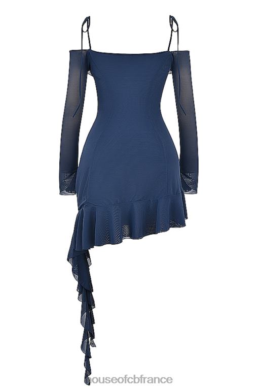 House of CB Kiki French Navy - Mini-robe à volants N888H162 vêtements