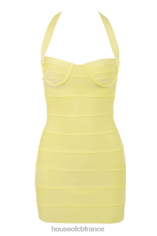 House of CB Maliha - Robe courte dos nu à bandage bouton d\'or N888H402 vêtements