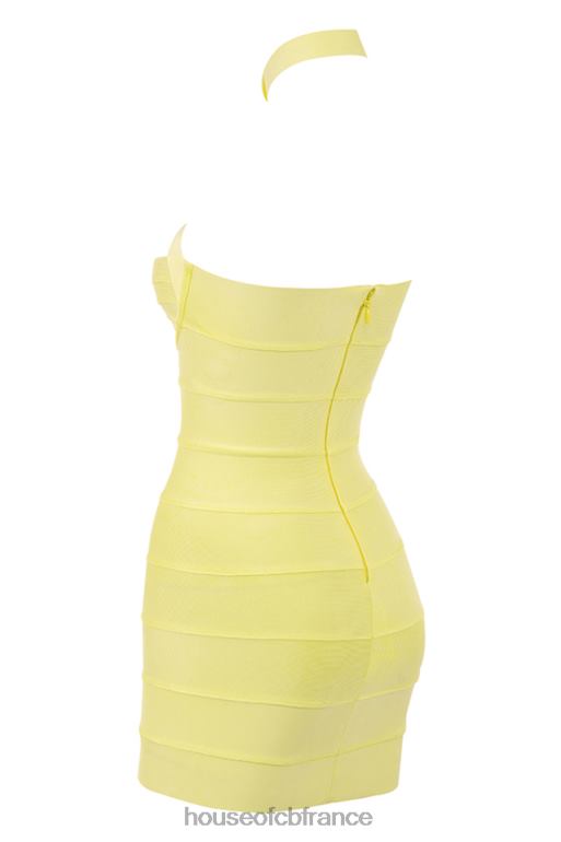 House of CB Maliha - Robe courte dos nu à bandage bouton d\'or N888H402 vêtements