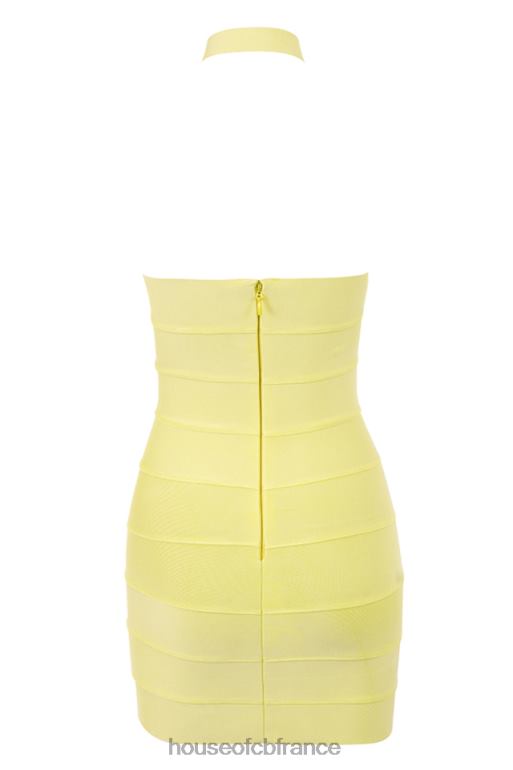 House of CB Maliha - Robe courte dos nu à bandage bouton d\'or N888H402 vêtements