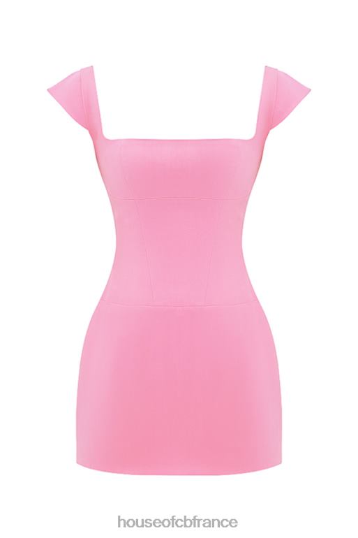 House of CB Mini-robe corset rose française Leonida N888H205 vêtements