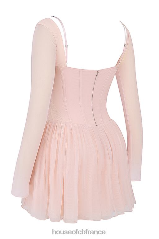 House of CB Vivi - Robe courte corset pêche douce N888H182 vêtements