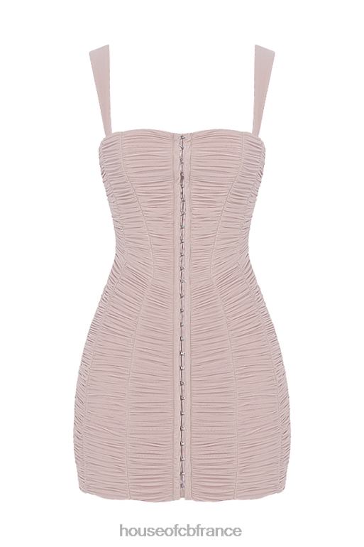 House of CB cate - robe courte en tulle froncé à cristaux N888H476 vêtements