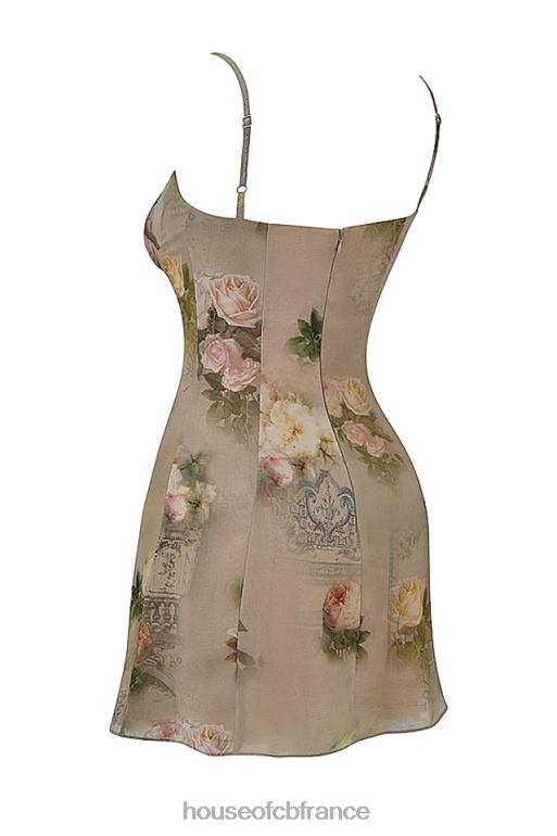 House of CB christiana vintage robe courte à fleurs N888H282 vêtements