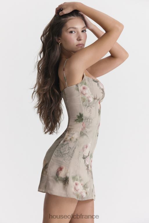 House of CB christiana vintage robe courte à fleurs N888H282 vêtements