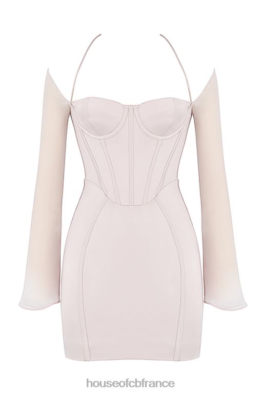 House of CB isra - robe corset en satin à cristaux N888H494 vêtements