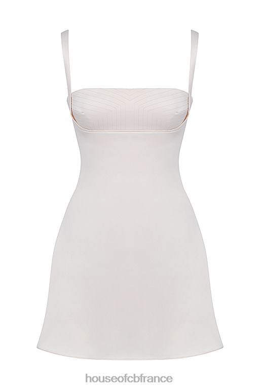 House of CB kara vintage crème mini robe N888H285 vêtements