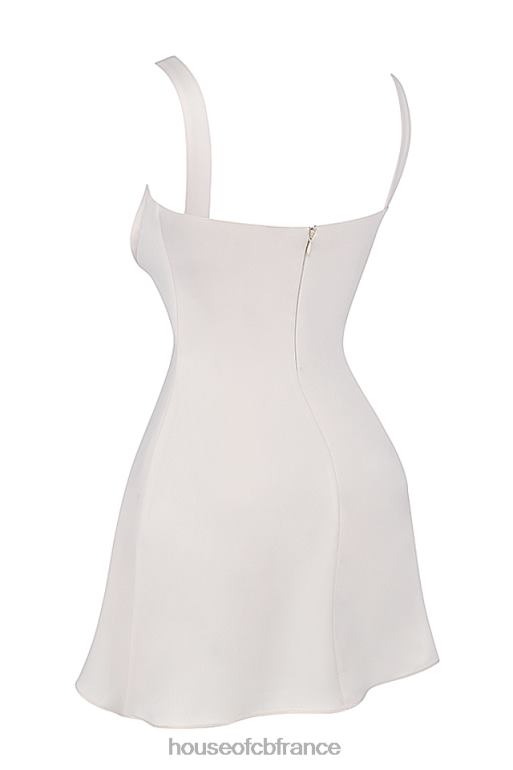 House of CB kara vintage crème mini robe N888H285 vêtements