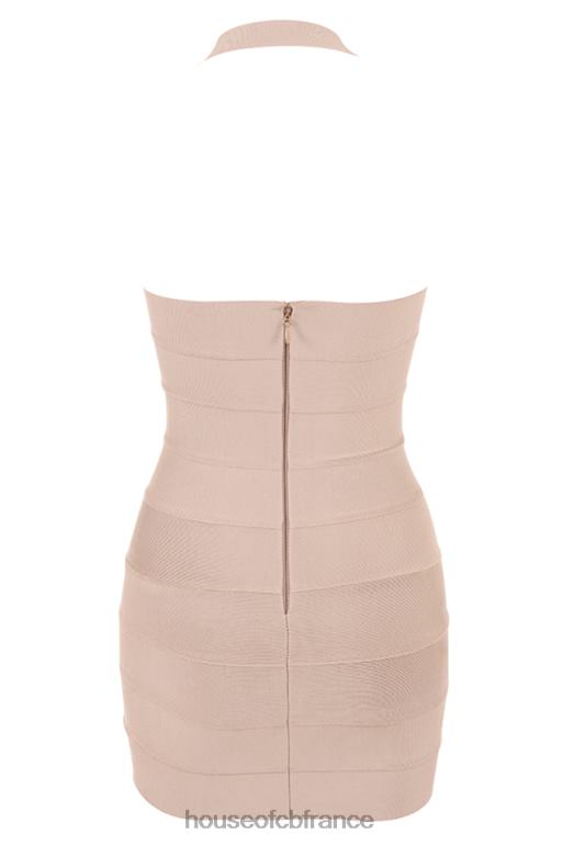 House of CB maliha latte - robe courte à bandes N888H453 vêtements