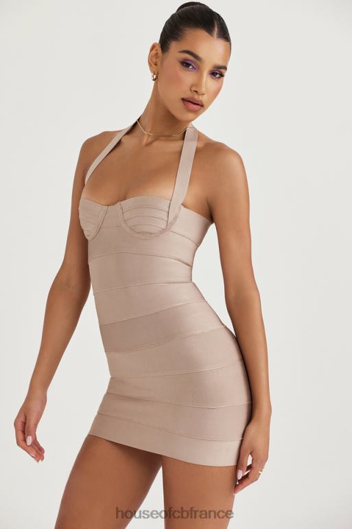 House of CB maliha latte - robe courte à bandes N888H453 vêtements