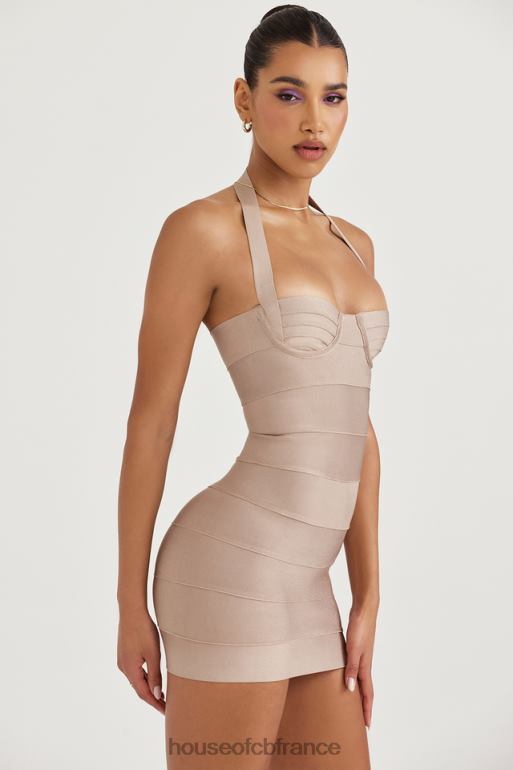 House of CB maliha latte - robe courte à bandes N888H453 vêtements