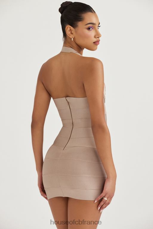 House of CB maliha latte - robe courte à bandes N888H453 vêtements