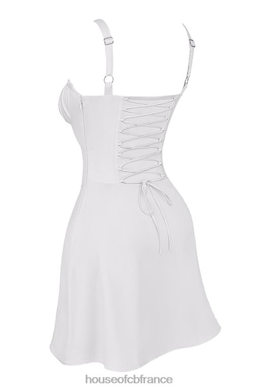 House of CB mini-robe corset blanche Carlotta N888H270 vêtements
