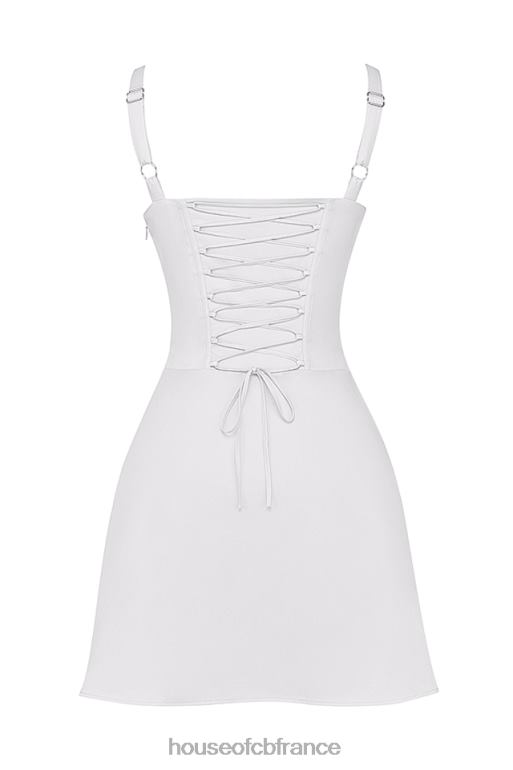 House of CB mini-robe corset blanche Carlotta N888H270 vêtements