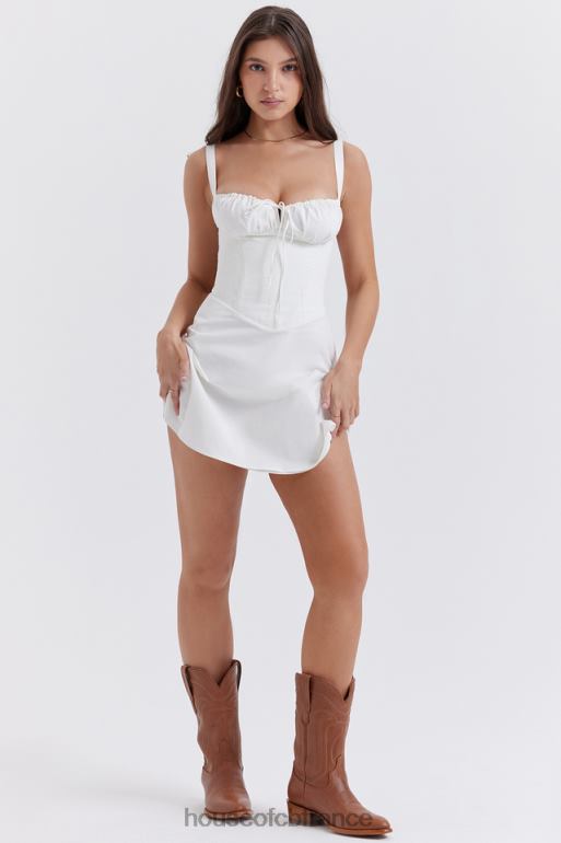 House of CB mini-robe corset blanche Carlotta N888H270 vêtements
