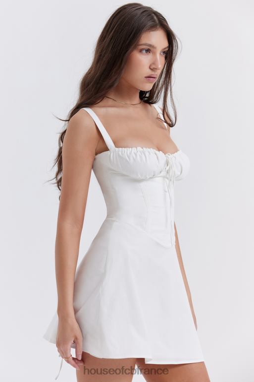 House of CB mini-robe corset blanche Carlotta N888H270 vêtements