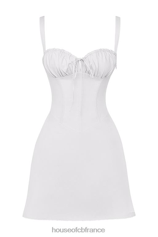 House of CB mini-robe corset blanche Carlotta N888H270 vêtements