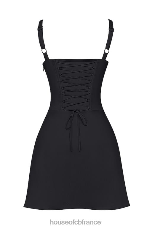 House of CB mini-robe corset noire Carlotta N888H269 vêtements