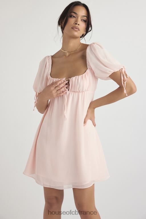House of CB mini-robe princesse quartz rose N888H434 vêtements