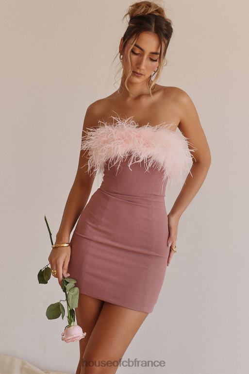 House of CB mini-robe rose chaud Alexa N888H219 vêtements