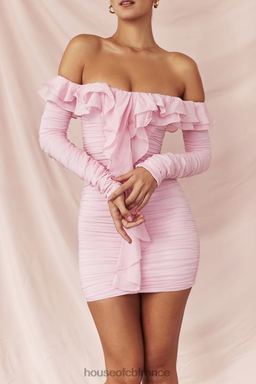 House of CB mini-robe rose féerique en soie véritable eliza N888H496 vêtements