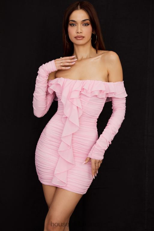 House of CB mini-robe rose féerique en soie véritable eliza N888H496 vêtements